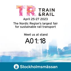 TRANSWAGGON exhibits at the trade fair Train & Rail in Stockholm