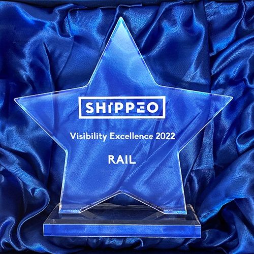 TRANSWAGGON gewinnt Shippeo Visibility Excellence Award Rail 2022